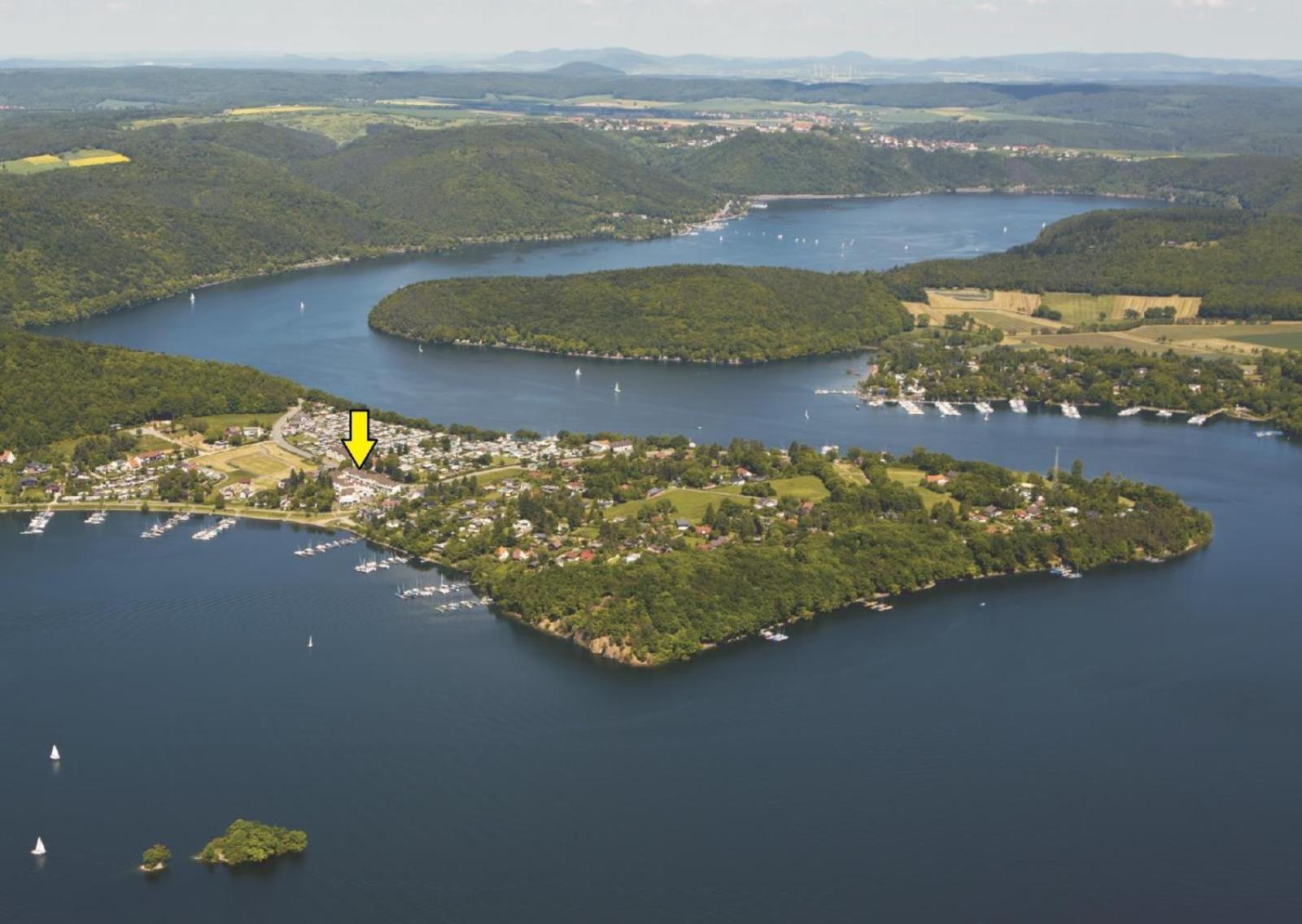 Seeblick Geniessen In Schoener Fewo Am Edersee Scheid  Eksteriør bilde